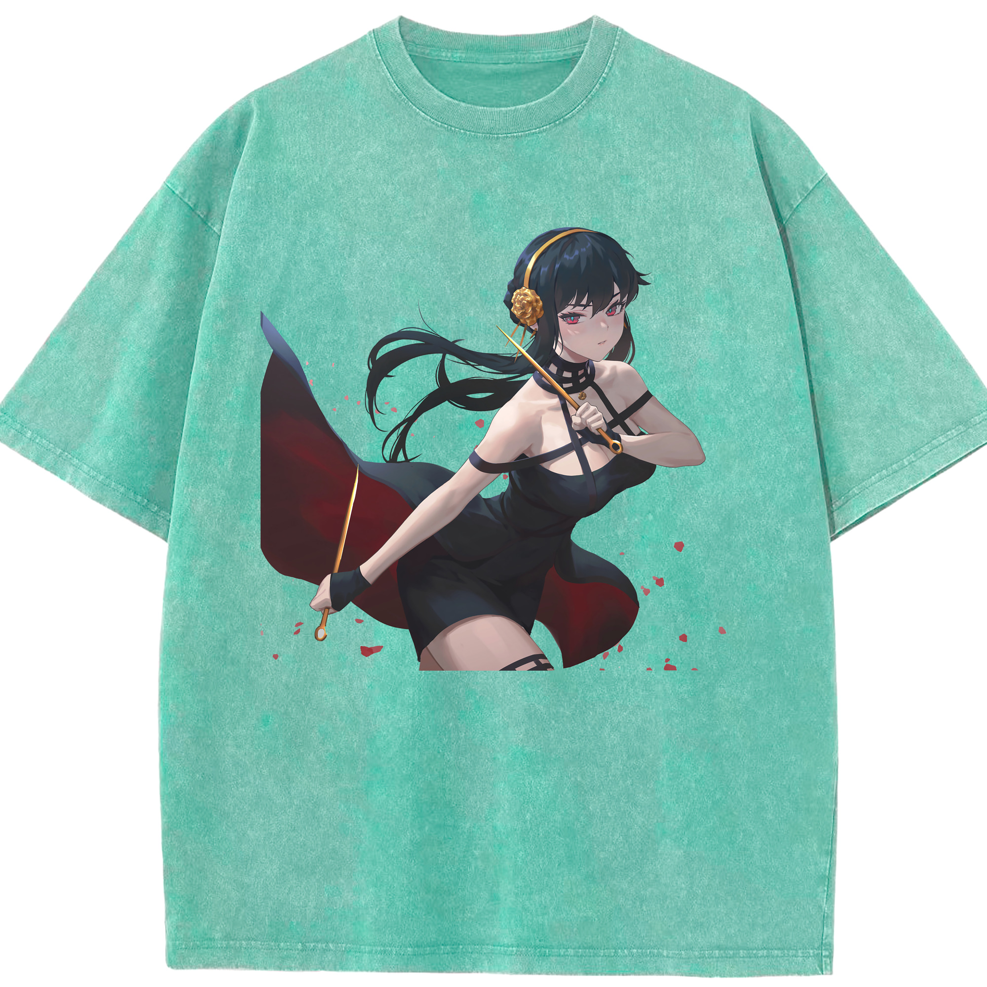 （画像用） SPY×FAMILY间谍家家酒 綿100% ヴィンテージ風 半袖Tシャツ（フロントプリント）